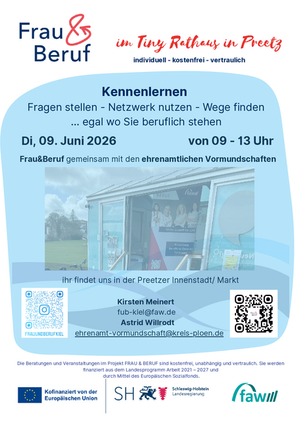 Frau&Beruf im Tiny Rathaus Preetz 09 Juni 2026