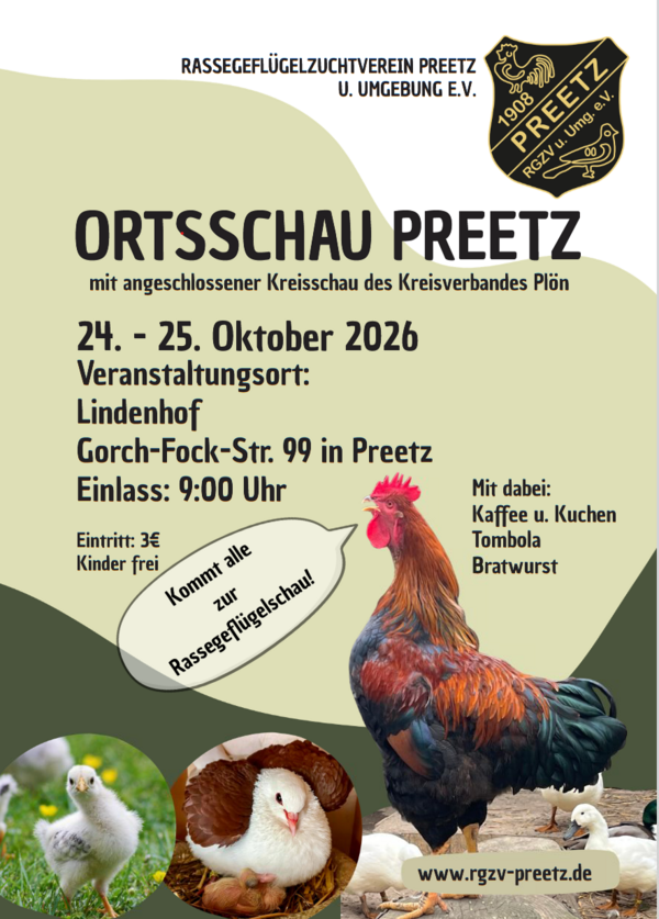 Plakat Gefl&uuml;gelschau