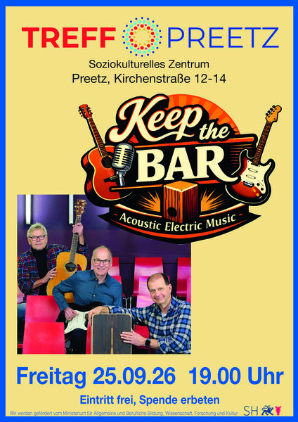 Plakat Keep the Bar